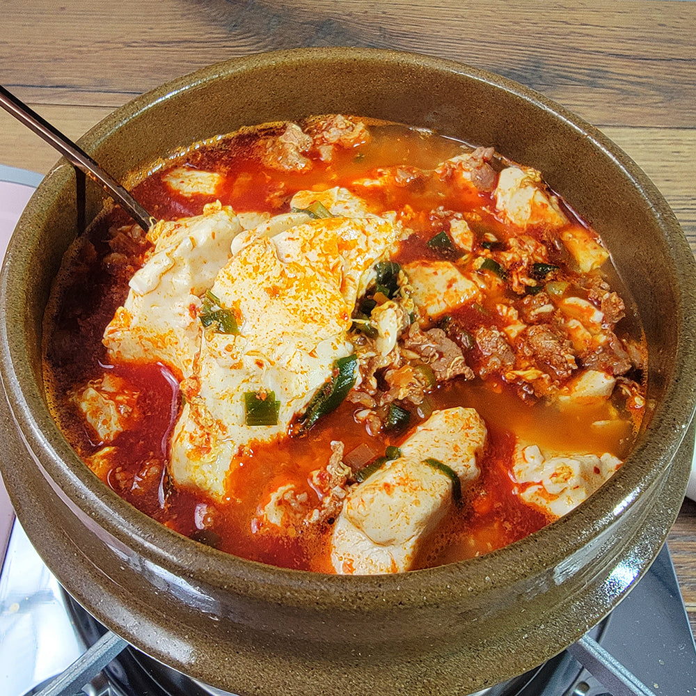 Spicy Soft Tofu Stew (sundubu jjigae)