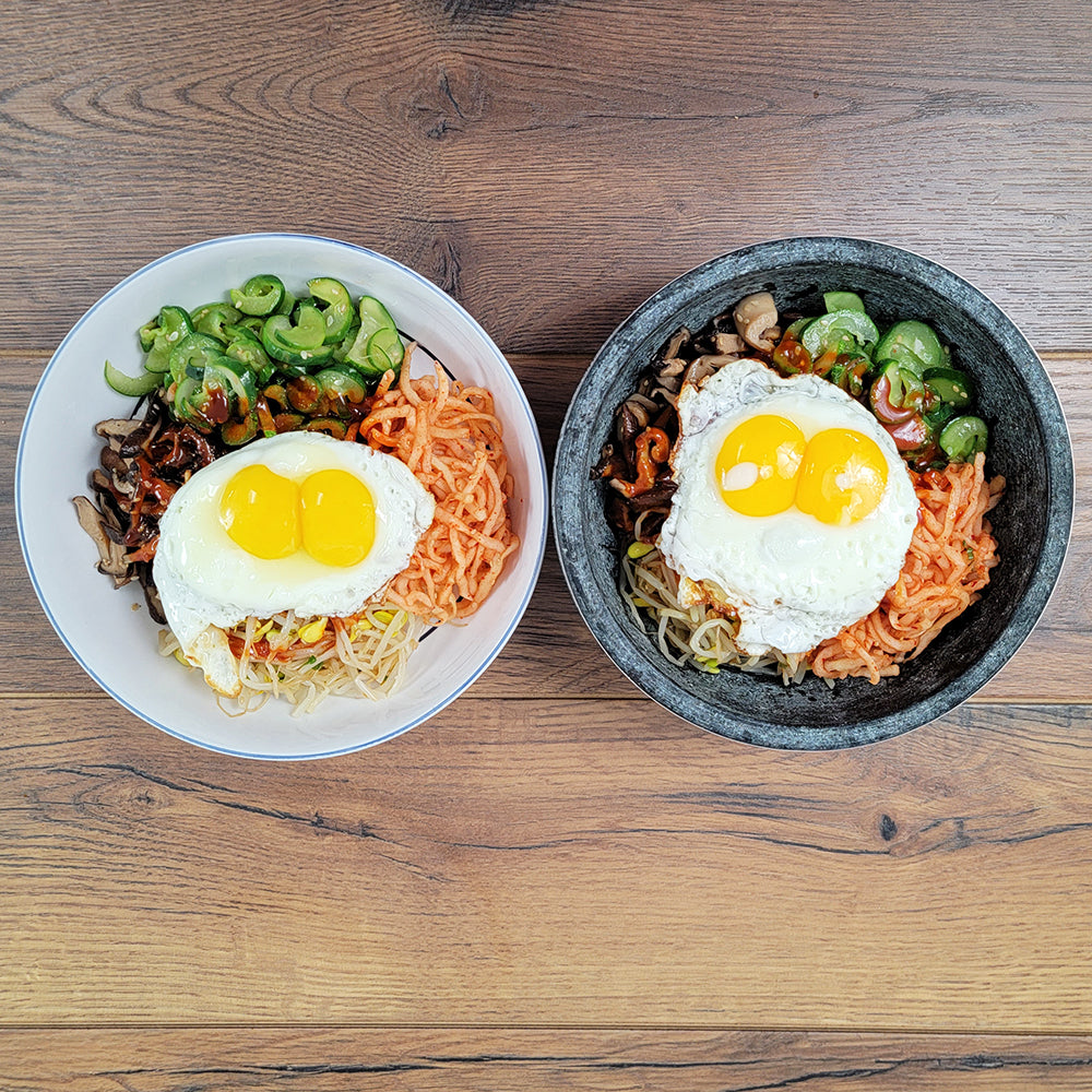 Bibimbap with “Two Cooked Rice”